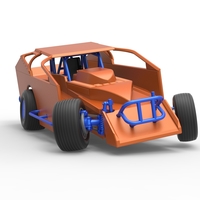 Northeast Dirt Modified stock car while turning 1:25 - Thumbnail 22