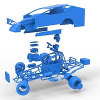 Northeast Dirt Modified stock car while turning 1:25 - Thumbnail 24