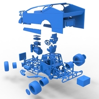 Northeast Dirt Modified stock car while turning 1:25 - Thumbnail 25