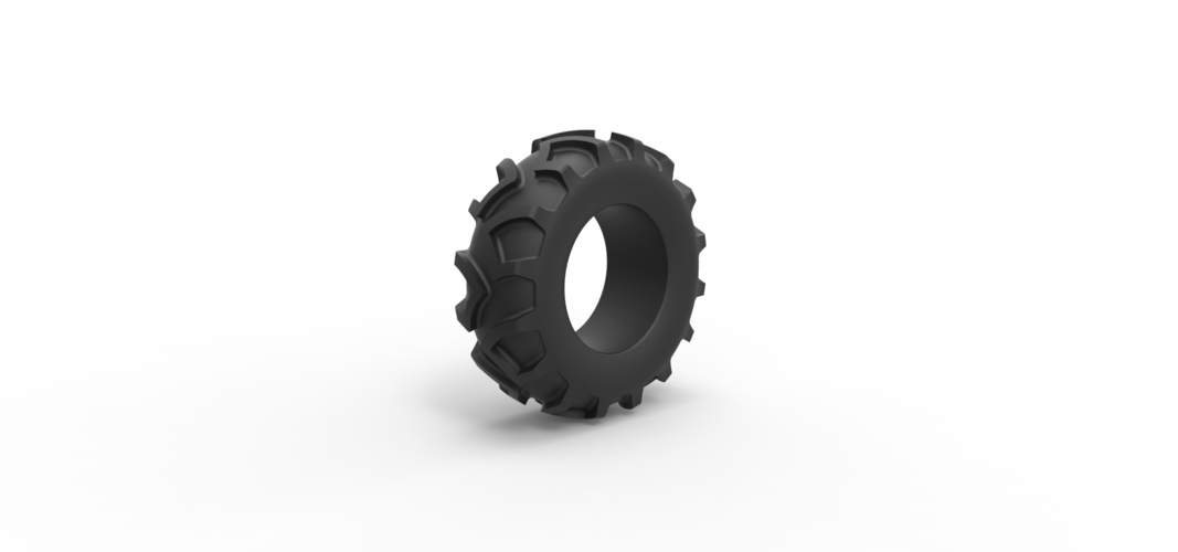 Diecast Tractor tire 24 Scale 1:25 3D Print 540188