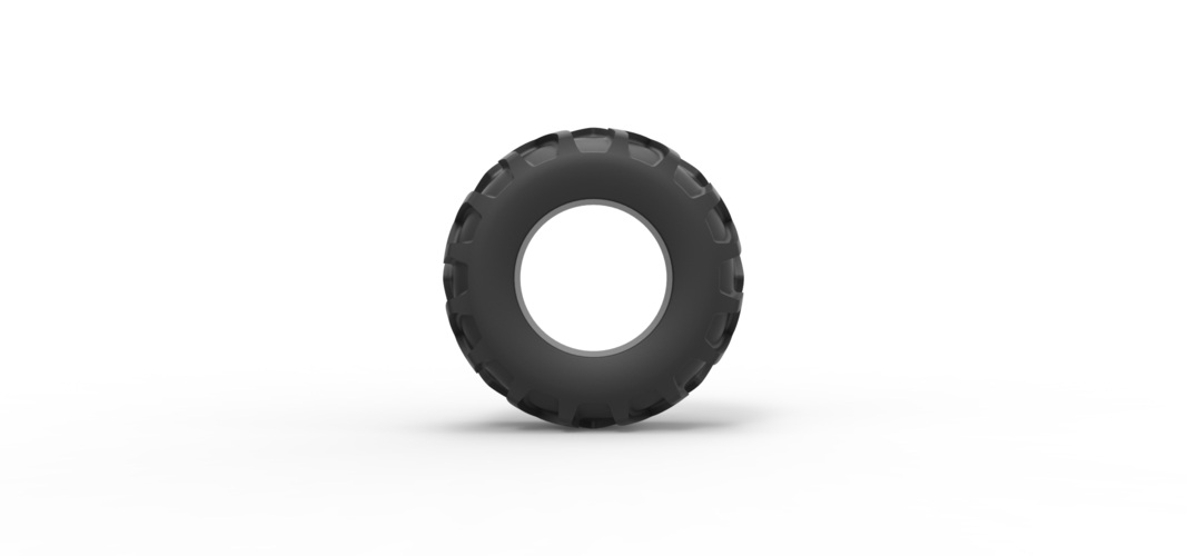 Diecast Tractor tire 24 Scale 1:25 3D Print 540191