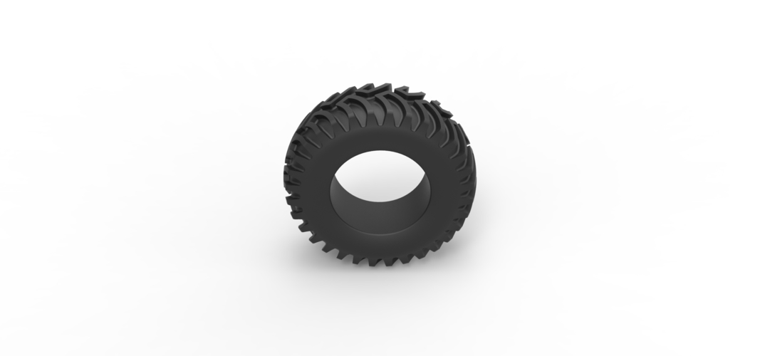 Tractor tire 25 Scale 1:25 3D Print 540200