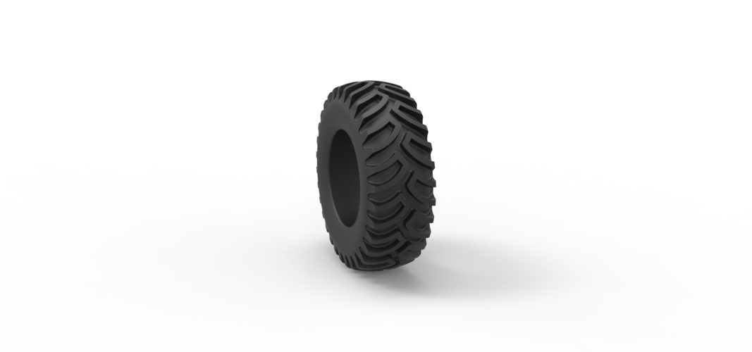 Tractor tire 25 Scale 1:25 3D Print 540202