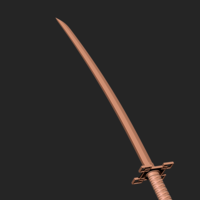 Muichiro katana Demon slayer 3d print model - Thumbnail 3