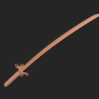 Muichiro katana Demon slayer 3d print model - Thumbnail 4