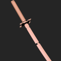 Muichiro katana Demon slayer 3d print model - Thumbnail 6
