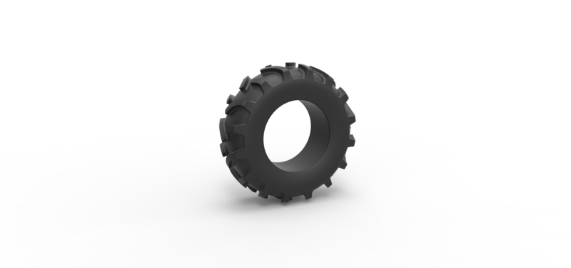 Tractor tire 26 Scale 1:25