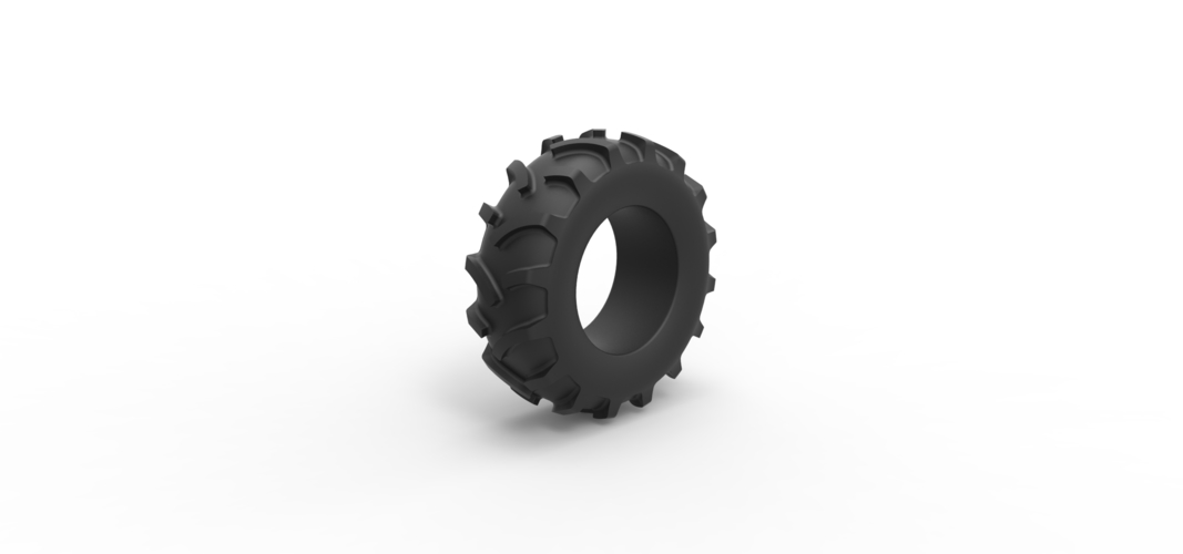 Tractor tire 26 Scale 1:25 3D Print 540271