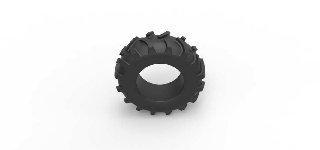 Tractor tire 26 Scale 1:25 3D Print 540275