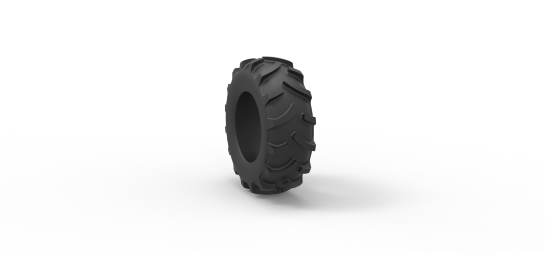 Tractor tire 26 Scale 1:25 3D Print 540277