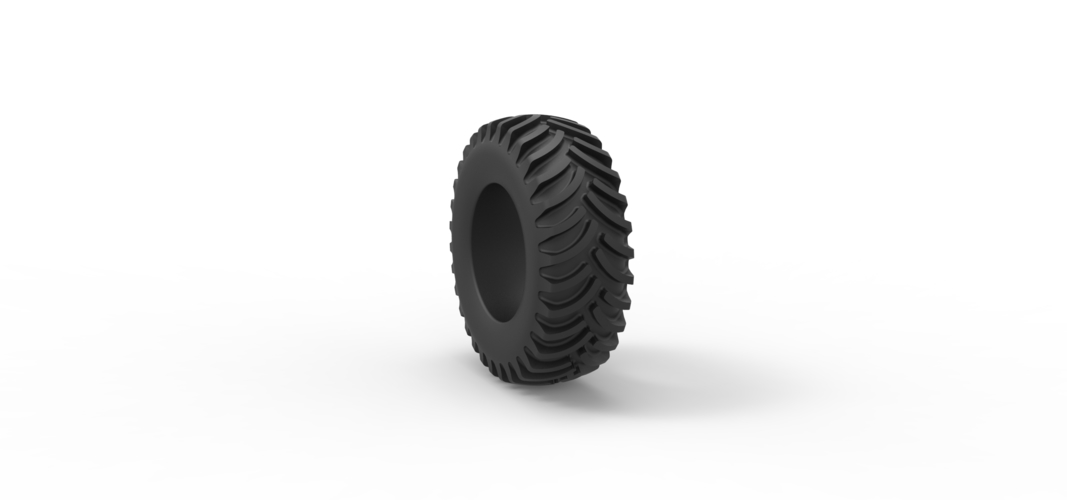 Tractor tire 27 Scale 1:25 3D Print 540285