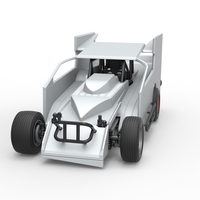 Northeast Outlaw Dirt Modified stock car Scale 1:25 - Thumbnail 1