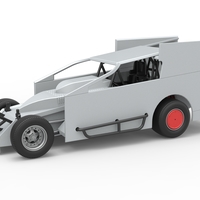 Northeast Outlaw Dirt Modified stock car Scale 1:25 - Thumbnail 5