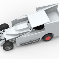 Northeast Outlaw Dirt Modified stock car Scale 1:25 - Thumbnail 8