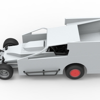 Northeast Outlaw Dirt Modified stock car Scale 1:25 - Thumbnail 10