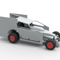 Northeast Outlaw Dirt Modified stock car Scale 1:25 - Thumbnail 21