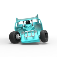 NE Outlaw Dirt Modified stock car while turning 1:25 - Thumbnail 3