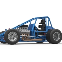 Sprint car Base Scale 1:25 - Thumbnail 2