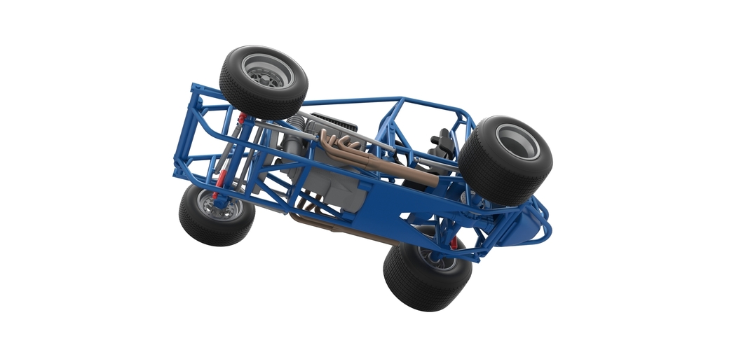 Sprint car Base Scale 1:25 3D Print 540473