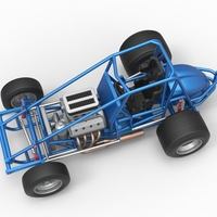 Sprint car Base Scale 1:25 - Thumbnail 4