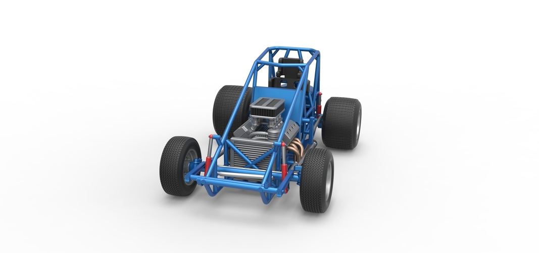 Sprint car Base Scale 1:25 3D Print 540475