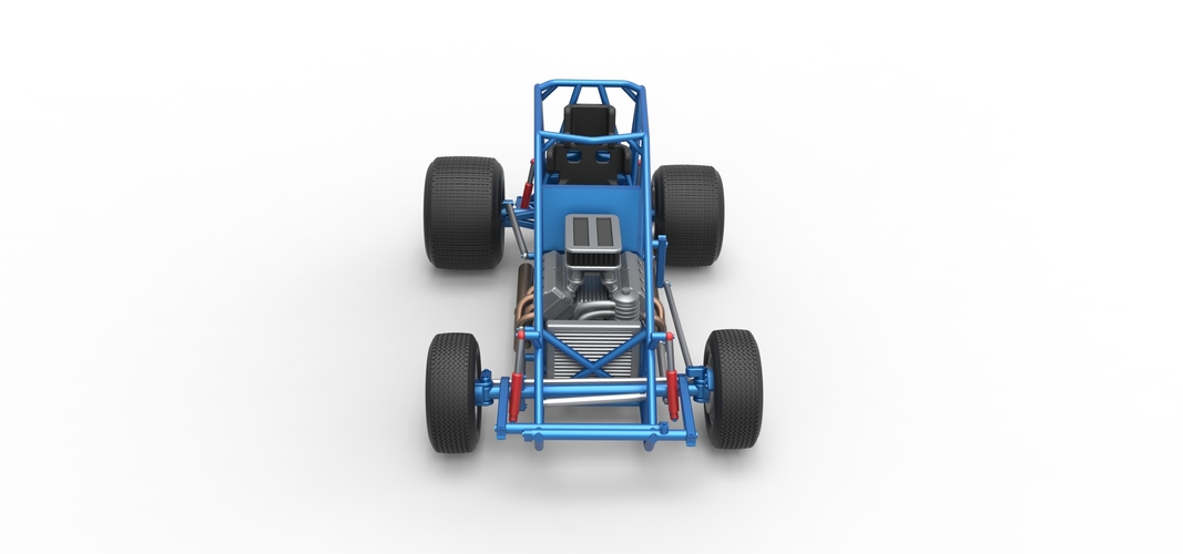 Sprint car Base Scale 1:25 3D Print 540478