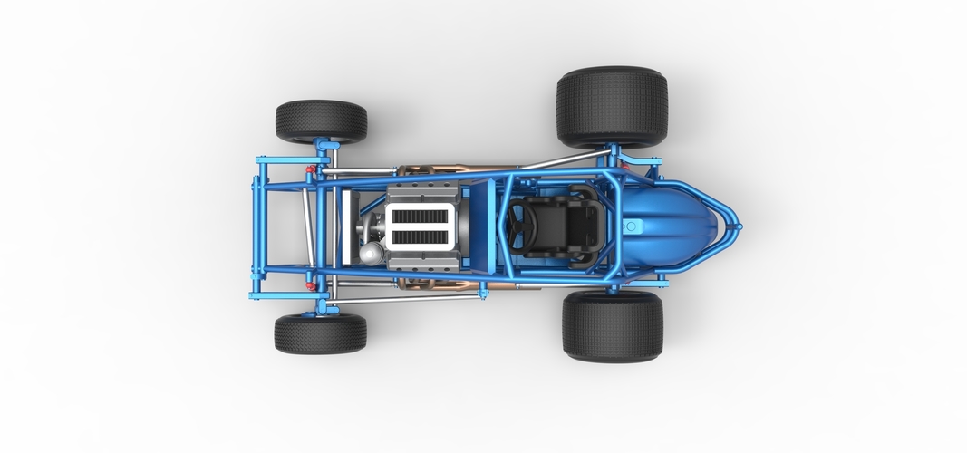 Sprint car Base Scale 1:25 3D Print 540481