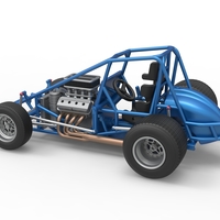 Sprint car Base Scale 1:25 - Thumbnail 12