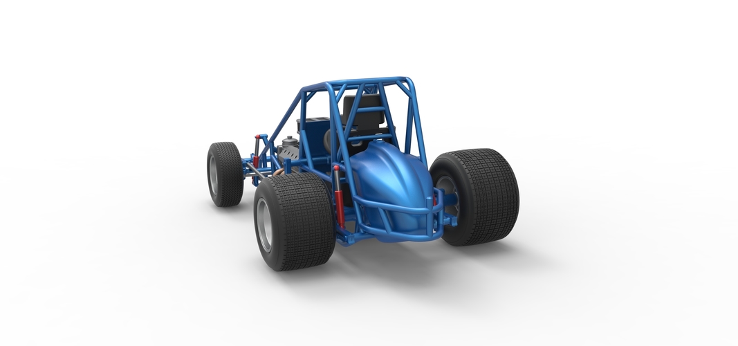 Sprint car Base Scale 1:25 3D Print 540484