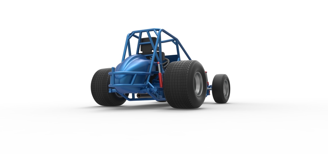 Sprint car Base Scale 1:25 3D Print 540489