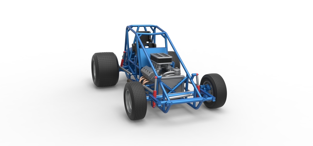 Sprint car Base Scale 1:25 3D Print 540492