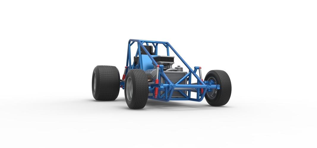 Sprint car Base Scale 1:25 3D Print 540493