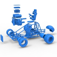 Sprint car Base Scale 1:25 - Thumbnail 24