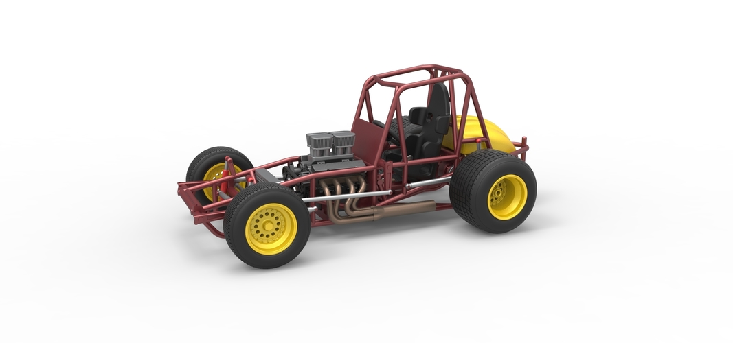 Vintage Sprint car Base Scale 1:25 3D Print 540496