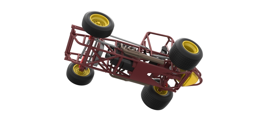 Vintage Sprint car Base Scale 1:25 3D Print 540498