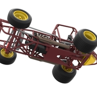 Vintage Sprint car Base Scale 1:25 - Thumbnail 3