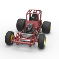 Vintage Sprint car Base Scale 1:25 - Thumbnail 5