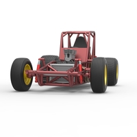 Vintage Sprint car Base Scale 1:25 - Thumbnail 6