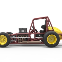 Vintage Sprint car Base Scale 1:25 - Thumbnail 9