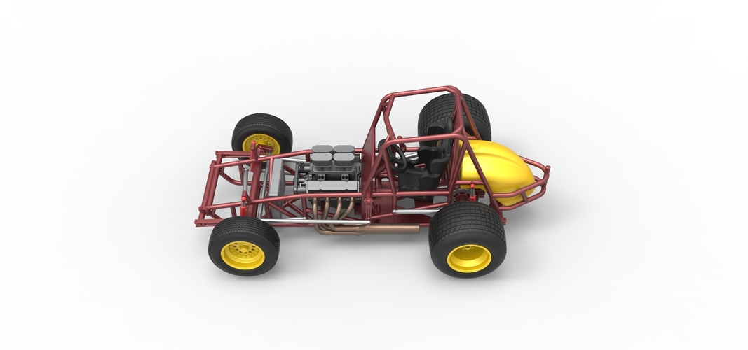 Vintage Sprint car Base Scale 1:25 3D Print 540505