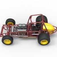 Vintage Sprint car Base Scale 1:25 - Thumbnail 10