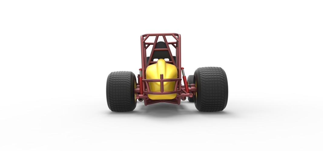 Vintage Sprint car Base Scale 1:25 3D Print 540511