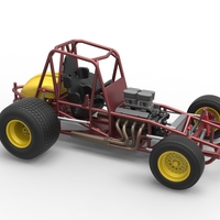 Vintage Sprint car Base Scale 1:25 - Thumbnail 20