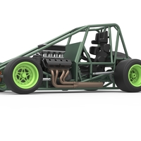 Pavement Sprint car Base 1:25 - Thumbnail 2