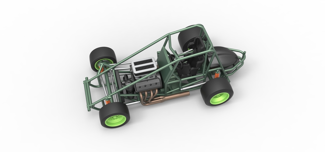 Pavement Sprint car Base 1:25 3D Print 540524