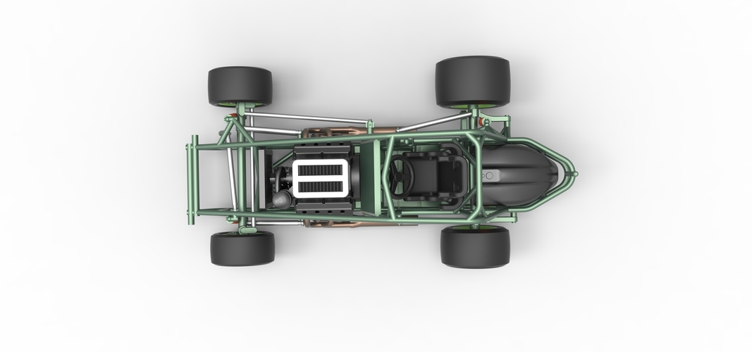 Pavement Sprint car Base 1:25 3D Print 540531