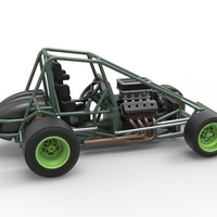 Pavement Sprint car Base 1:25 - Thumbnail 19