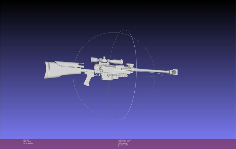 S word Art Online Sinon Hecate II Rifle Basic Model 3D Print 540592