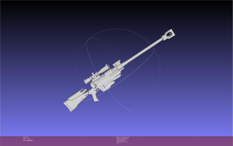 S word Art Online Sinon Hecate II Rifle Basic Model 3D Print 540595