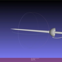 Esdeath Sword Printable Model - Thumbnail 1